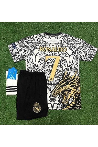 Lion Spor R.E.A.L M.A.D.R.I.D New Season Dragon Patterned Cristiano Ronaldo K...