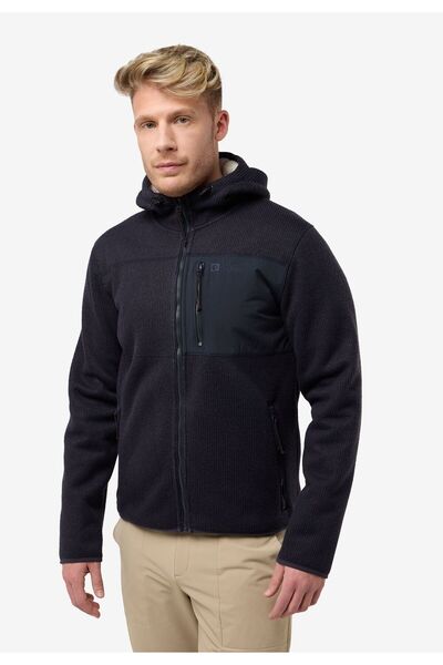 Jack Wolfskin Kaminfeuer Lacivert Erkek Mont