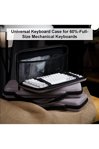 BABUN Пилонепроникна сумка для механічної клавіатури з кишенями, міцними відд...