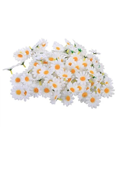 Home Papatya Kafası Mini Çiçek Kumaş Süsleme Papatyası 30'lu Paket