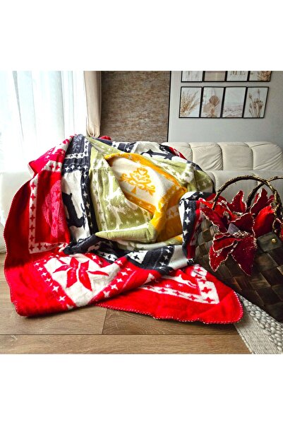 Kotonia Home Vicuna Blanket - Christmas Decor, with two sides, size 180x220 c...