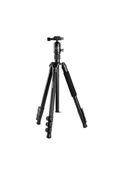 porodo Professional Aluminum Tripod 155cm Height with Phone Mount, 12kg Load ...