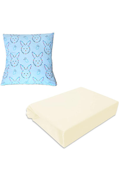 Kotonia Home Set 3 piese Bebe Ranforce, cearșaf 120×150 cm, husă elastică 60×...