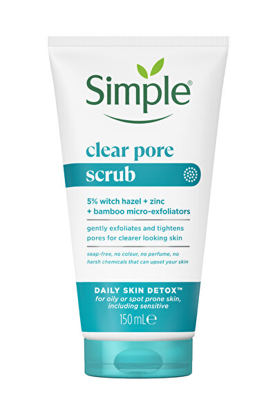 Simple Daily Skin Detox Sivilceye Meyilli Ciltler İçin Arındırıcı Yüz Jeli 150 ML & Peeling 125 ML