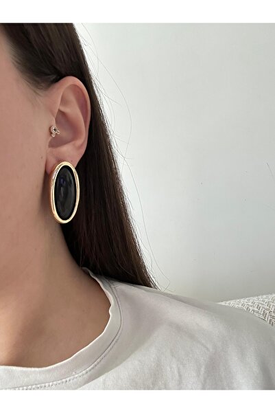 Charmist Çelik oval salin küpe