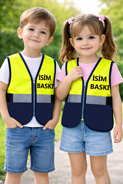 Teknik Children's Activity Vest with Zipper and Reflectors (Name Printing Is ...