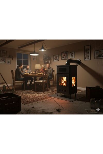 FORMVİA Odun Sobası Şömine Fırınlı So