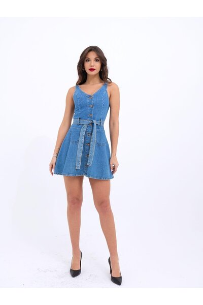 BY BASAK collection 6208 ROCHIE JEANS-ALBASTRU