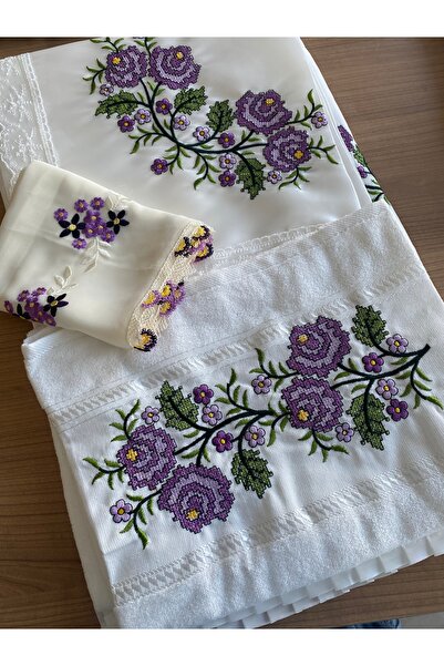 EL YAPIMI 5 parça çeyizlik set