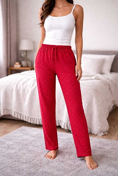 LİLA İÇ GİYİM Pattern Detailed Women's Pajama Single Bottom