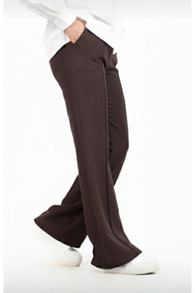 Elines butiq Beli lastikli çimalı pantolon (rahat kalıp)