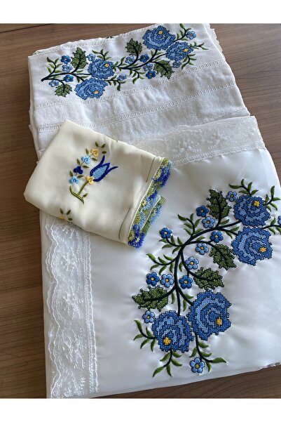 EL YAPIMI 5 parça çeyizlik hediyelik set