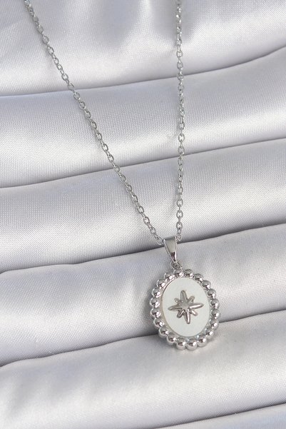 shopwave 316L Steel Silver Rk Chain Summer Enamel Pole Star Embroidered Medal...