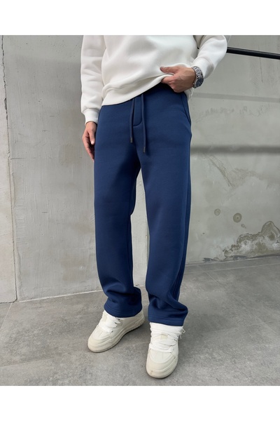 DIFRANSEL JEANS Men's Fleece-Lined Comfortable Fit Sweatpants