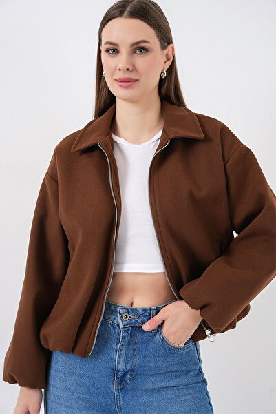 Hiccup Bdart Zippered Pocket Bomber Jacket