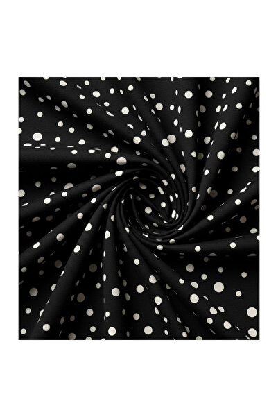 podyum baskı Polka Dot Black and White Patterned Digital Printed Upholstery S...