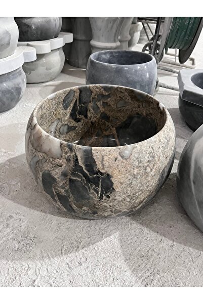 Lotos Mermer kurna,ateş gri ,hamam kurnası ,Türk hamam kurnası ,Lotos mermer