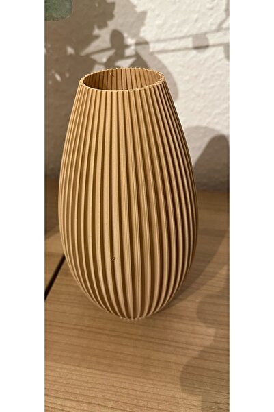 HANART Modern dekoratif vazo kahverengi 22 cm