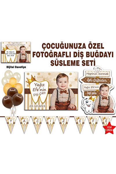 Sunligo Diş Buğdayı Süsleme Seti Fotoğraflı Afiş, Ayaklı Yön Panosu Pankart, ...