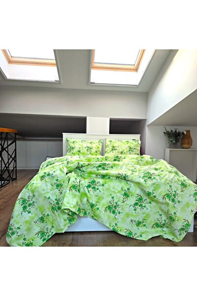 Kotonia Home 4-piece bed linen, 2 people, classic plain fabric, 100% cotton, ...