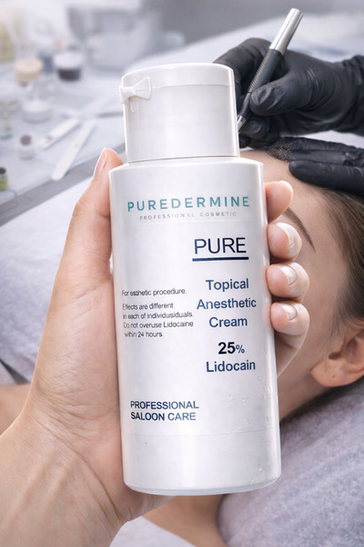 Puredermine Çok Etkili Topikal Anestezik Krem – Epilasyon, Dövme, Dolgu, Boto...