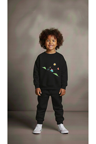 playwear Φούτερ ομάδας MTR HEART με στάμπα για κορίτσια και αγόρια, με λαιμόκ...