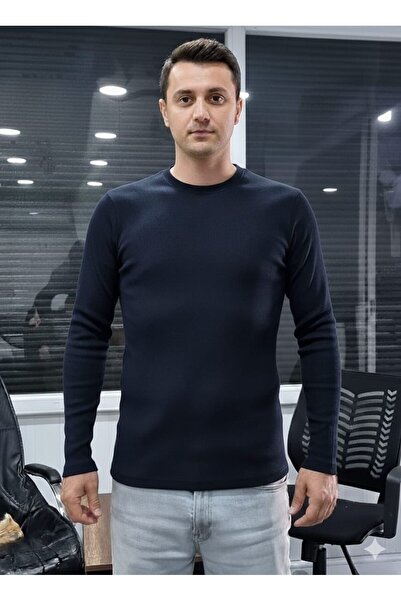 Eşofmancım Unisex Regular Fit Crew Neck Long Sleeve Ribbed Top