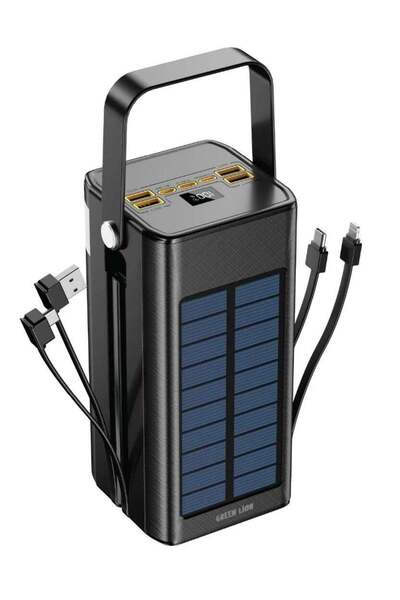 Green Lion بنك طاقة سولار إكس بسعة 100000 مللي أمبير مع تقنية الشحن السريع PD...