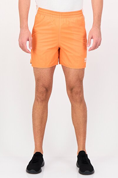 adidas Men Sportswear Fit Embroidered Logo Training Shorts, Orange