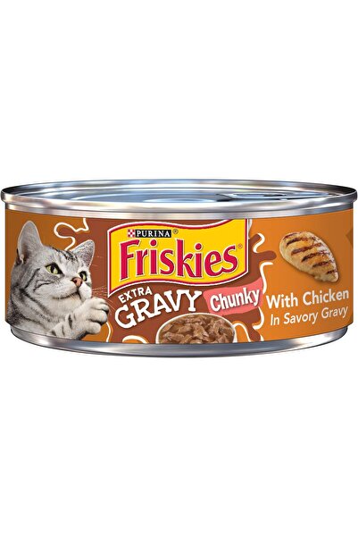 Friskies Purina Thick Cuts Chicken in Gravy Cat Food, 156g