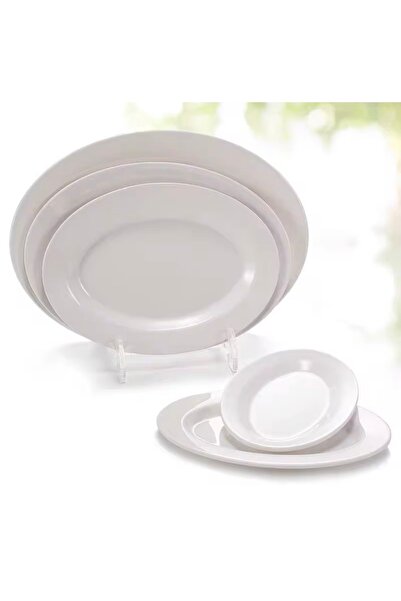 Nova 5-piece oval melamine serving set in various sizes. Luxury melamine serv...