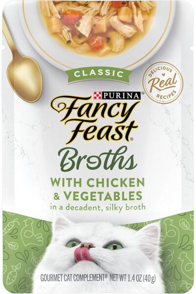 Fancy Feast Purina Broths Chicken & Vegetables, 40g