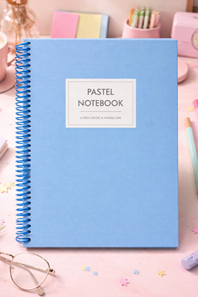 NaSaDAN A5 Çizgili Spiralli Pastel Defter Günlük Not Ajanda Okul Ofis Kullanımı