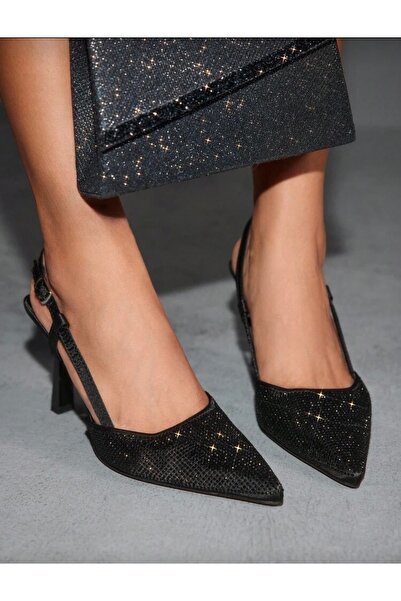 ELEVAM Stoned Pointed Toe Women's Heeled Shoes