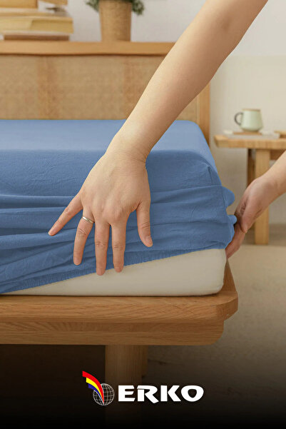 Erko Dört Mevsim 100% Cotton Combed Elastic Fitted Sheet |   Single - Double ...