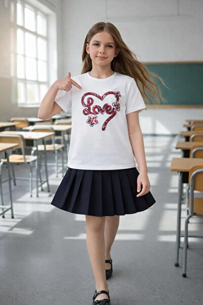 BLUEMOOR April 23 Show and Special Day Embroidery Detail T-Shirt