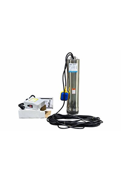 125SCM404A-0.75 0.75 kW Dalgıç Pompa Yüksek Debi Monofaze (220V) (Panolu, 15 m. Kablolu)