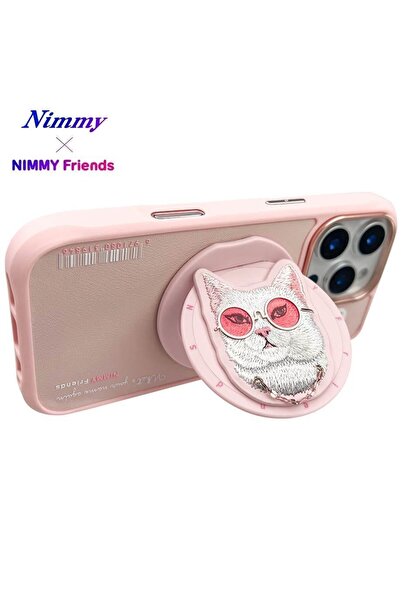 Nimmy آيفون 16 برو |   حافظة فاخرة متوافقة مع MagSafe مع جهاز Pop Socket ثلاث...