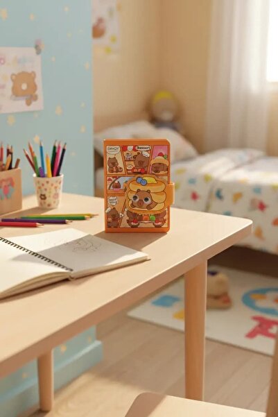 Miniso Mini Family Serisi B6 Ayraçlı Figürlü Mıknatıslı Not Defteri