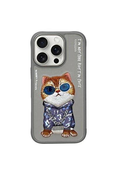 Nimmy Carcasă cu ochelari Cool Cat pentru iPhone 16 Pro Max