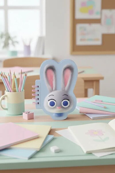 Disney Zootropolis Lisanslı Figürlü Not Defteri (80 yaprak)