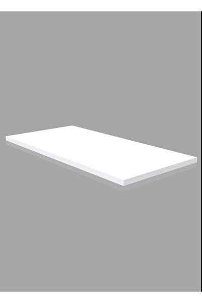 RafBurada 20x30 Cm Beyaz Ahşap Raf - Suntalam Tekli Raf