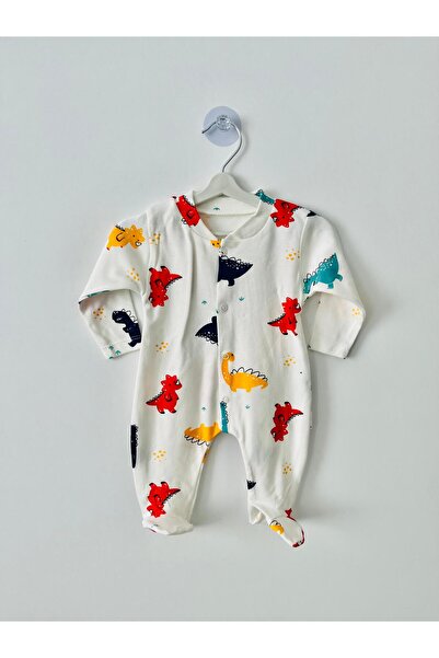 Nayinom Dinazor Desenli Çıtçıtlı Bebek Tulum