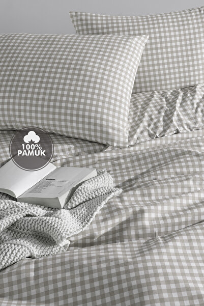 Simple Deco Mini kvadrat bež 100% pamuk Jednokrevetno Set posteljine