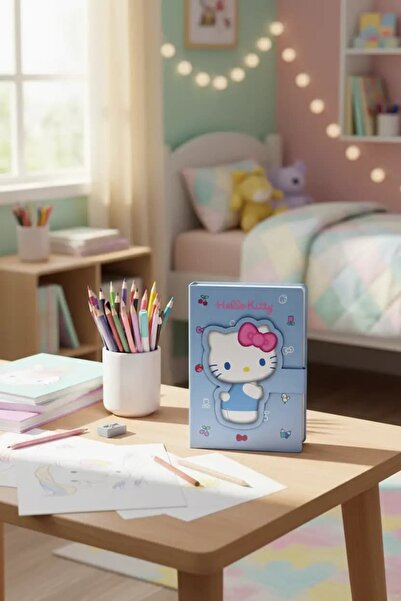 SANRIO Lisanslı Hello Kitty A5 3D Figürlü Mıknatıslı Not Defteri