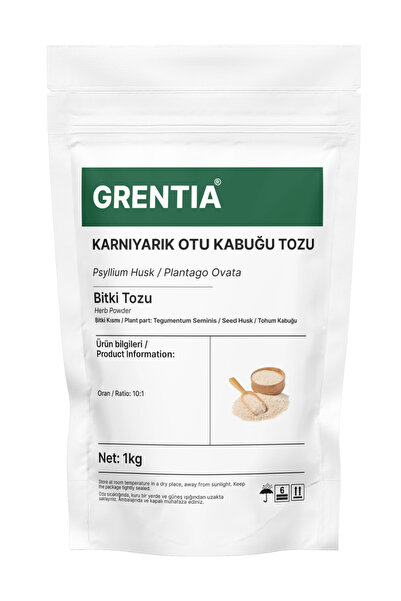 Grentia KARNIYARIK OTU KABUĞU TOZU 1 kg- Plantago ovata