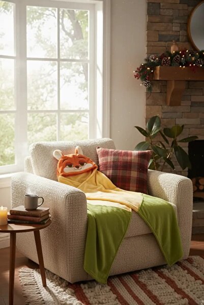 Disney Zootropolis Lisanslı Kalın Kapüşonlu Battaniye (Nick)