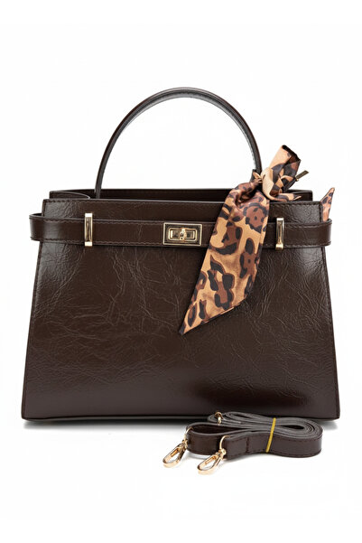 AVİVACOLLECTİON Mira Foulard Detailed Lockable Women's Hand and Shoulder Bag ...