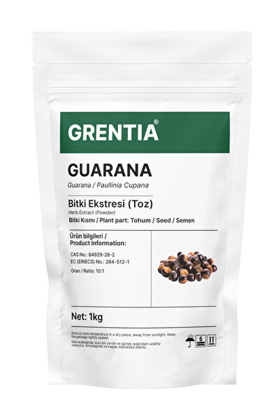 Grentia GUARANA Toz Ekstresi / Toz Ekstraktı 1 kg - Paullinia cupana