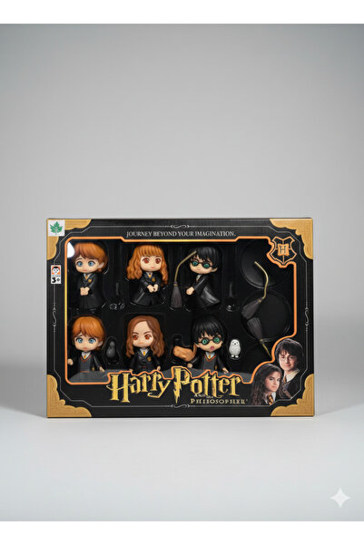 ZİVENTA Harry Potter The Philosopher-Hermione-Ron Koleksiyon Figür Süpürgeli*...